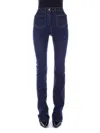 Elisabetta Franchi Logo Plaque Straight Leg Jeans In Blu