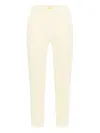 Elisabetta Franchi Logo-plaque Trousers In Yellow