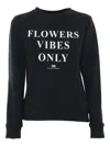 Elisabetta Franchi Logo-print Cotton-blend Sweatshirt In Black