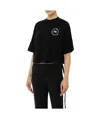 Elisabetta Franchi Logo-print Cropped T-shirt In Black