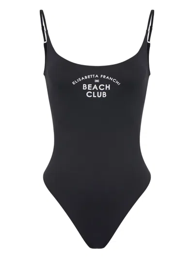 Elisabetta Franchi Badeanzug Mit Logo-print
