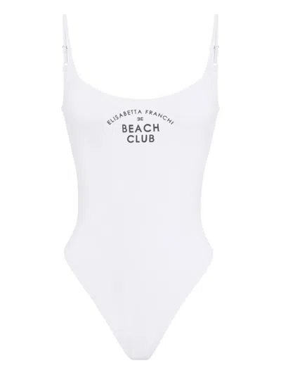 Elisabetta Franchi Badeanzug Mit Logo-print