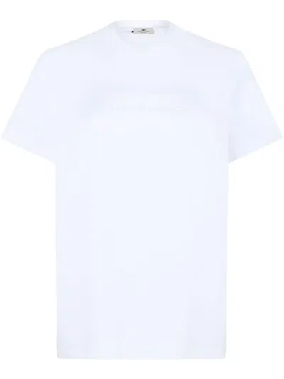 Elisabetta Franchi Logo-print T-shirt In 白色