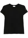 Elisabetta Franchi Rubberized Logo T-shirt In Black