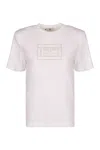 Elisabetta Franchi Logo Print T-shirt In White