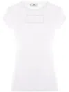 Elisabetta Franchi Logo Detailed Crewneck T-shirt In White