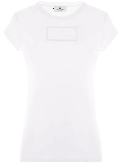 Elisabetta Franchi Logo-print T-shirt In White