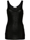 Elisabetta Franchi Logo-print Top In Black