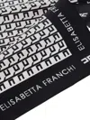 Elisabetta Franchi Logo-print Twill Scarf In Black