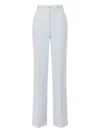 Elisabetta Franchi Logo-ribbon Trousers In Blue