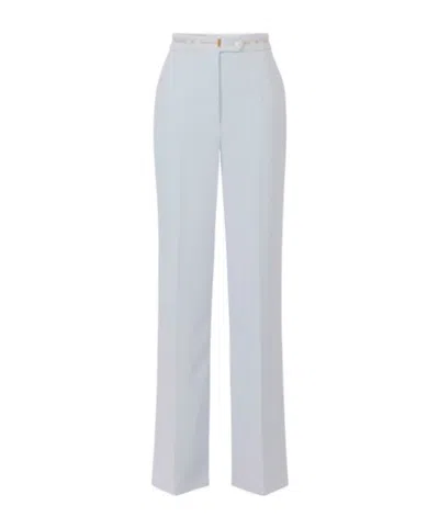 ELISABETTA FRANCHI LOGO-RIBBON TROUSERS