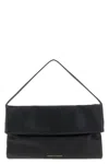 Elisabetta Franchi Logo Shoulder Bag Shoulder Bags Black In Black