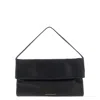 Elisabetta Franchi Signature Shoulder Bag Top Handle In Black