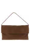 Elisabetta Franchi Signature Shoulder Bag Top Handle In Brown