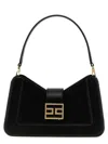 Elisabetta Franchi Logo Shoulder Bag Shoulder Bags Black In Gold