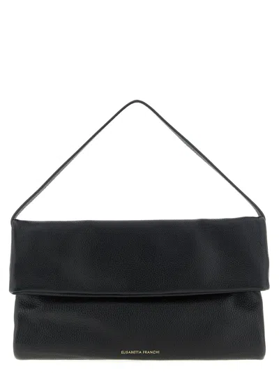 Elisabetta Franchi Logo Shoulder Bag Shoulder Bags Black