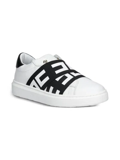 Elisabetta Franchi Logo-strap Sneakers In White