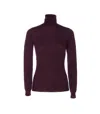 Elisabetta Franchi Wool Blend Turtle-neck Sweater In Purple