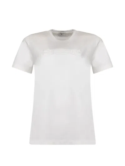 Elisabetta Franchi Logo T-shirt In White