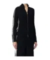 Elisabetta Franchi Zip-up High Neck Cardigan In Black