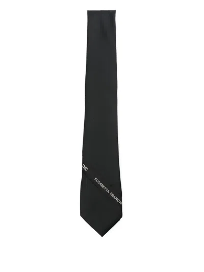 ELISABETTA FRANCHI LOGO-TAPE TIE
