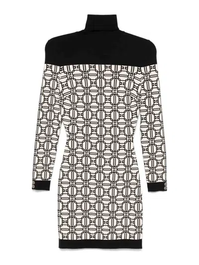 ELISABETTA FRANCHI VESTIDO CORTO - BLANCO