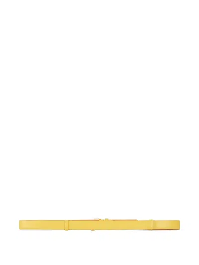Elisabetta Franchi Logo-buckle Leather Belt In Red