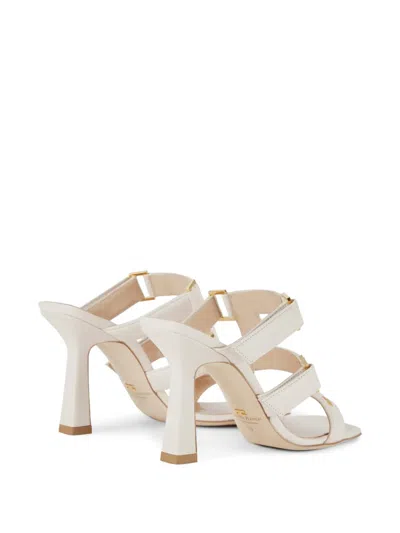 Elisabetta Franchi Logo-detail Strap Sandals In Neutral