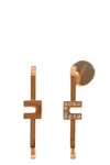 ELISABETTA FRANCHI LOGOED EARRINGS