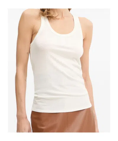 Elisabetta Franchi Logo-embroidered Tank Top In White