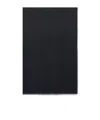 Elisabetta Franchi Rectangular Fringed Scarf With Iconic Logo Pattern In Black