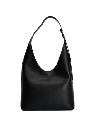 Elisabetta Franchi Logo-plaque Shoulder Bag In Black
