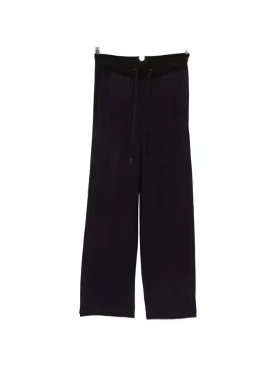 Elisabetta Franchi Logo-tape Drawstring Track Pants In Black