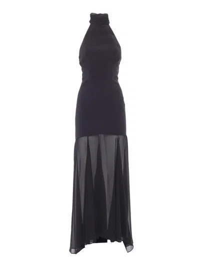 Elisabetta Franchi Long Black Dress