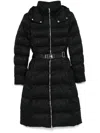 Elisabetta Franchi Long Down Jacket In Black
