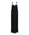 Elisabetta Franchi Thin Strap Dress In Black