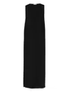 Elisabetta Franchi Structured Strapless Maxi Dress With Embellishment Detail In Black