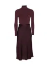 Elisabetta Franchi Long Dress In Burgundy