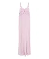 Elisabetta Franchi Red Carpet Stretch Viscose Long Dress In Pink