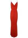 ELISABETTA FRANCHI LONG DRESS WITH DRAPE,AB62842E2