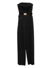 Elisabetta Franchi Long Jumpsuit Lace-up Back