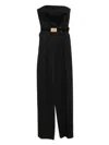 Elisabetta Franchi Long Jumpsuit Lace-up Back