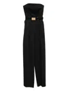 Elisabetta Franchi Long Jumpsuit Lace-up Back