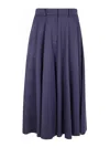 Elisabetta Franchi Long Skirt In Azul