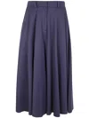 Elisabetta Franchi Long Skirt In Navy