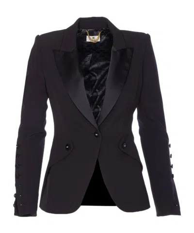 ELISABETTA FRANCHI PEAK-LAPELS BLAZER