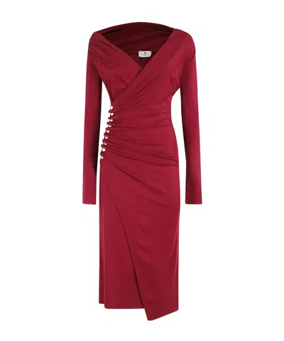 ELISABETTA FRANCHI V-NECK DRESS