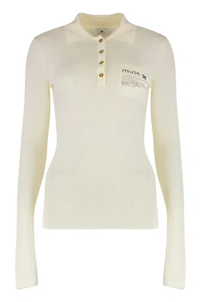 ELISABETTA FRANCHI LONG SLEEVE POLO SHIRT