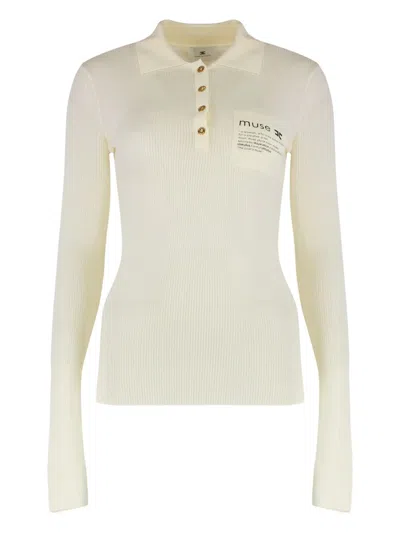 ELISABETTA FRANCHI LONG-SLEEVE POLO SHIRT