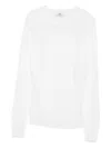 Elisabetta Franchi Wool Blend Crewneck Sweater In White